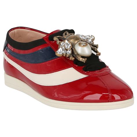 gucci patent sandals|Gucci patent leather sneakers.